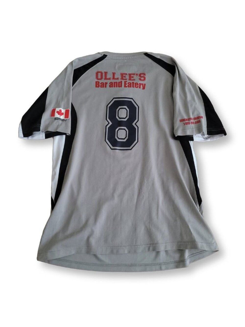 Kamazu Blokecore Grey Team Epic Henley Sports Jersey Polyester (XL)